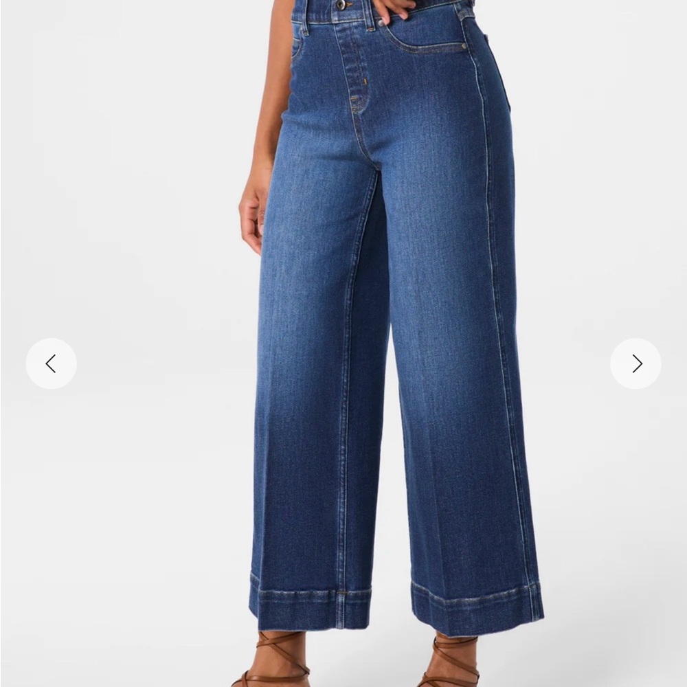 SPANX Flare Wide-Leg Denim Jeans